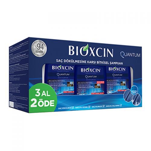 Bioxcin Quantum Şampuan 300 ml (3 Al 2 Öde) – Kuru & Normal Saçlar