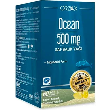 Orzax Ocean 500 mg 30 Kapsül