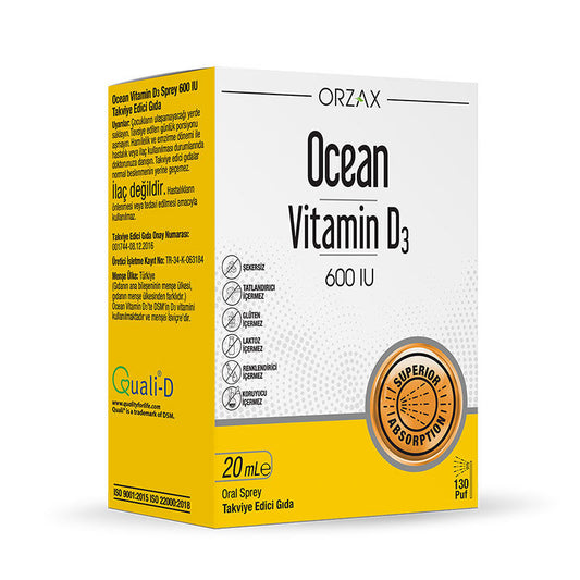 OCEAN VİTAMİN D3 600 IU Sprey
